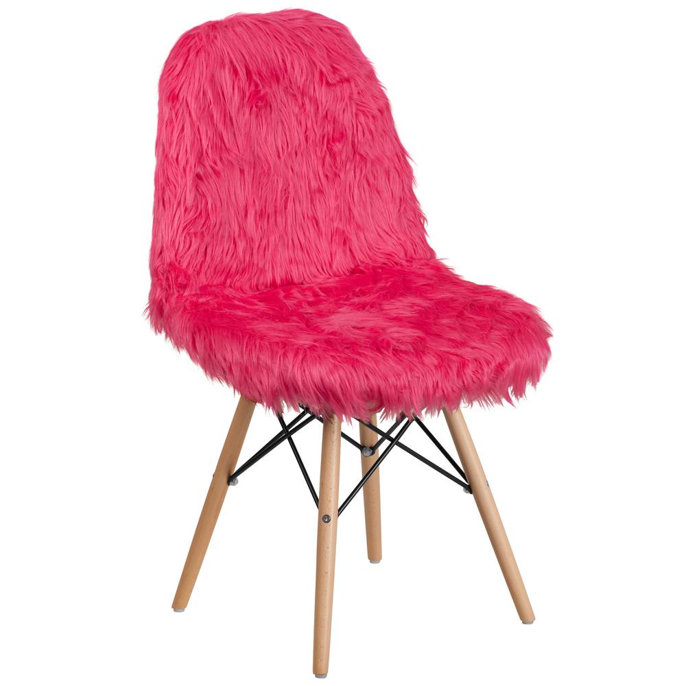 Flash Furniture Shaggy Dog Hot Pink Accent Chair Dl1 The