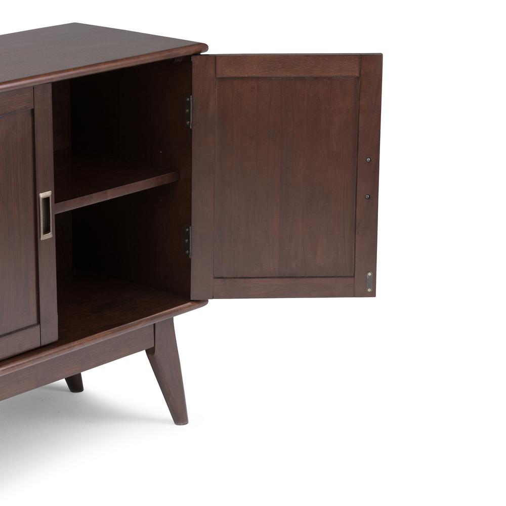 Simpli Home Draper Solid Hardwood 32 In Wide Mid Century Modern