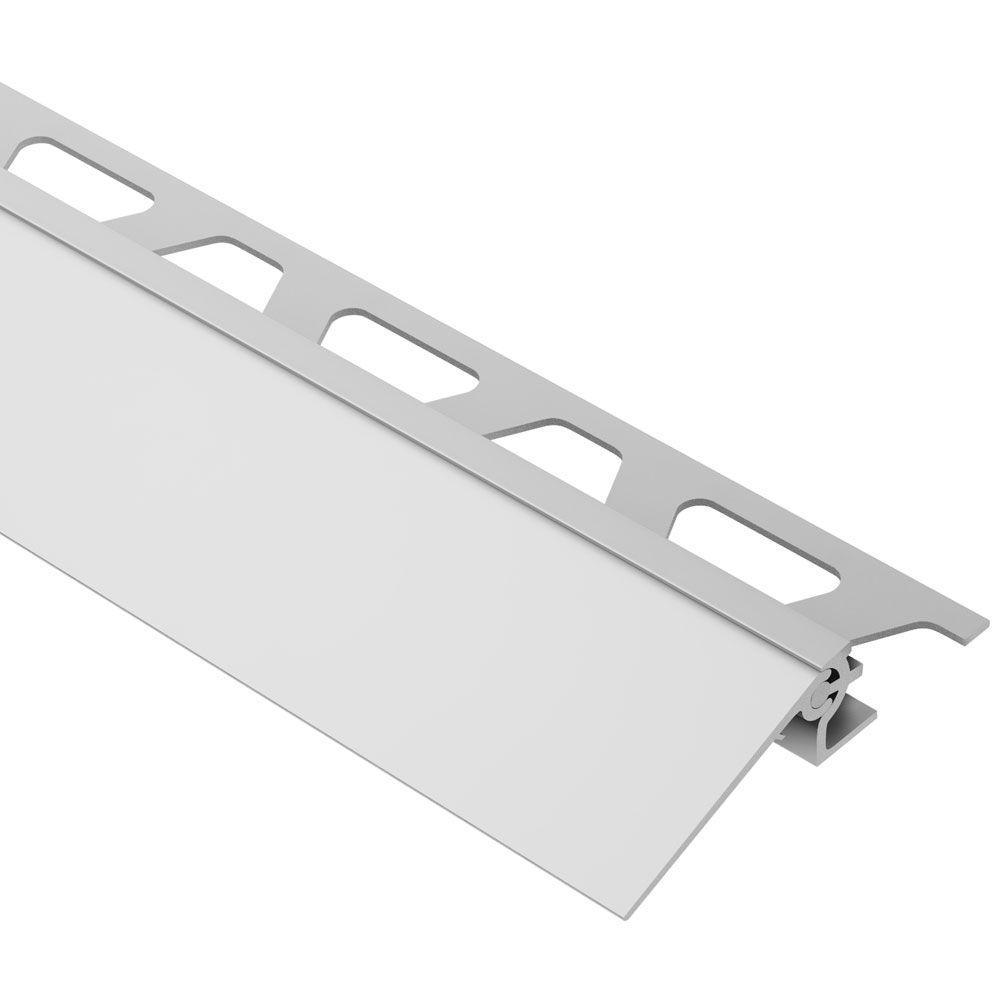 Schluter Rondec White Color Coated Aluminum 38 In X 8 Ft 2 12 In Metal Bullnose Tile Edging 3258