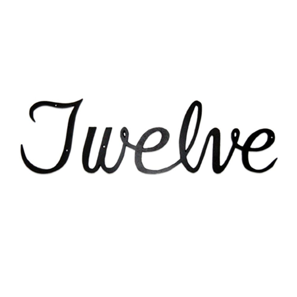 Montague Metal Products 3 125 In Aluminum Script House Number Aluminum Script House Number Twelve