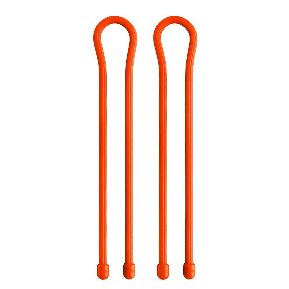 Nite Ize 18 in. Gear Tie in Bright Orange (2-Pack)
