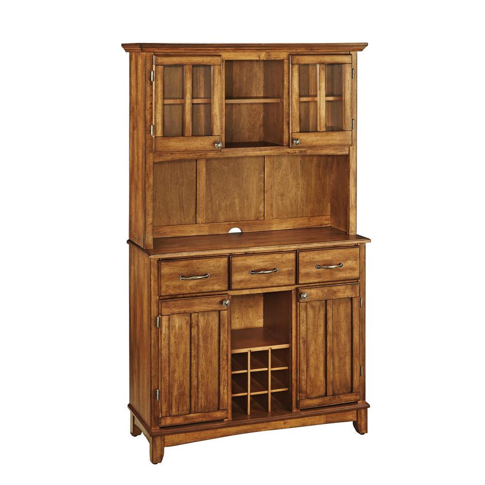 Sideboards Buffets Kitchen Dining Room Furniture The Home Depot Cottage Oak Buffet With Hutch