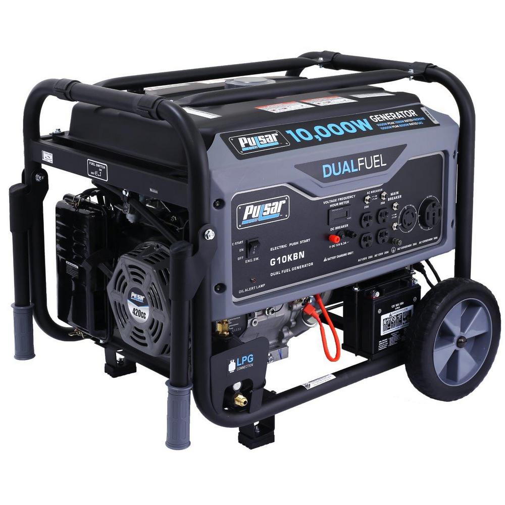 UPC 814726023966 product image for Pulsar 10,000/8,000-Watt Dual Fuel Gasoline/Propane Powered Electric/Recoil Star | upcitemdb.com