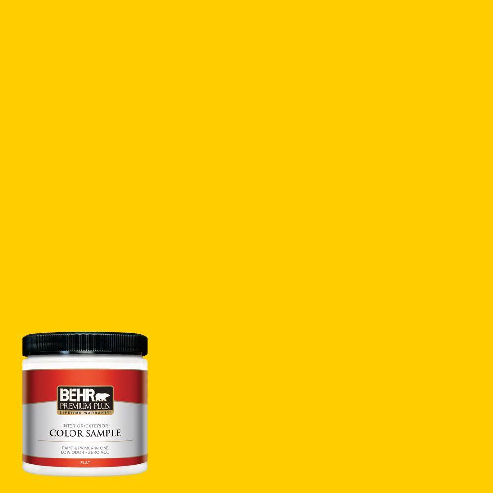 Behr Premium Plus 8 Oz 380b 7 Marigold Flat Interior Exterior 380b 7 Marigold Flat Interior Exterior Paint
