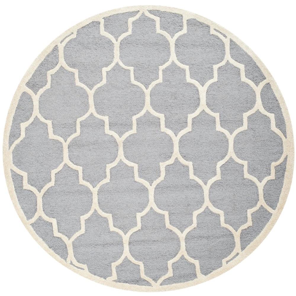 Safavieh Cambridge Silver Ivory 10 Ft X Round Area Rug Safavieh Cambridge Silver Ivory 10 Ft X Round Area Rug