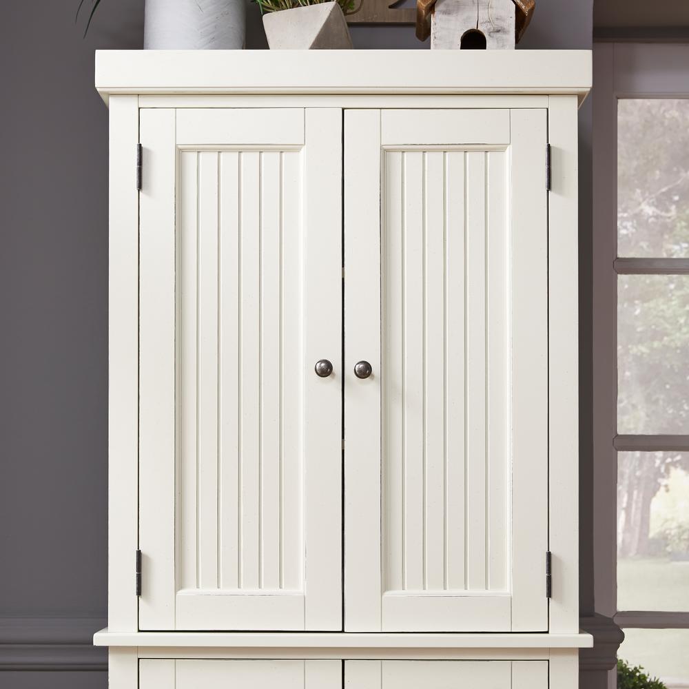 Homestyles Nantucket Distressed White Food Pantry 5022 65 The