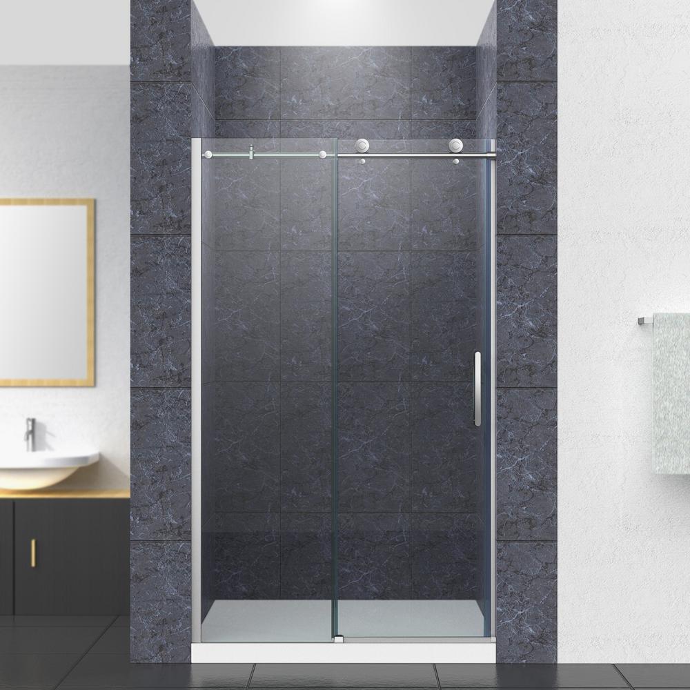 KOHLER Composed 59 875 In X 78 In Frameless Sliding Shower Door In   Kohler Alcove Shower Doors K 706081 L Shp 64 600 