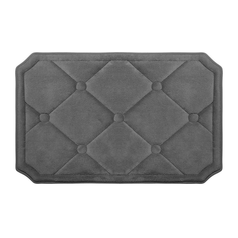 Dark Gray Bath Rugs Compare Prices At Nextag Gertie Dark Gray 20 In X 32 Memory Foam Bath Mat