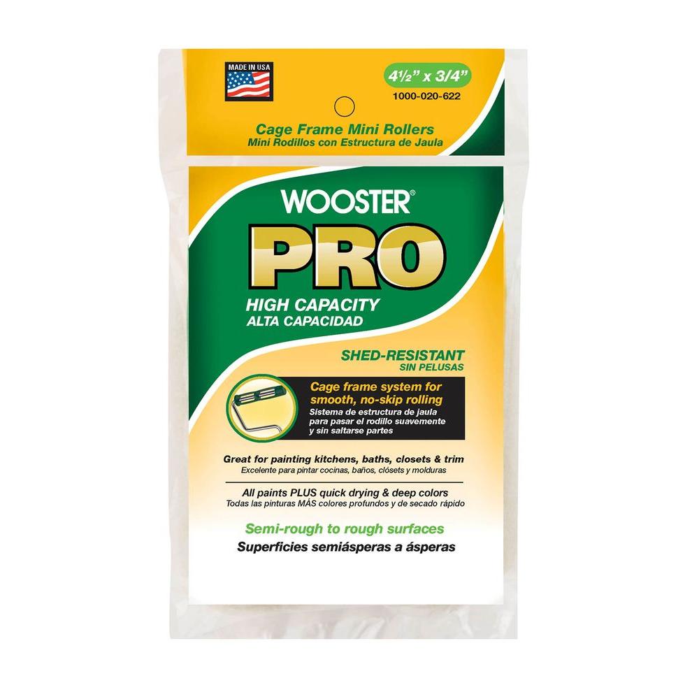 Wooster Pro 41/2 in. x 3/4 in. ShedResistant Knit Cage Frame Mini