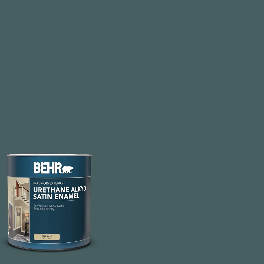 BEHR 1 qt. PPU1220 Underwater color Satin Enamel Urethane Alkyd