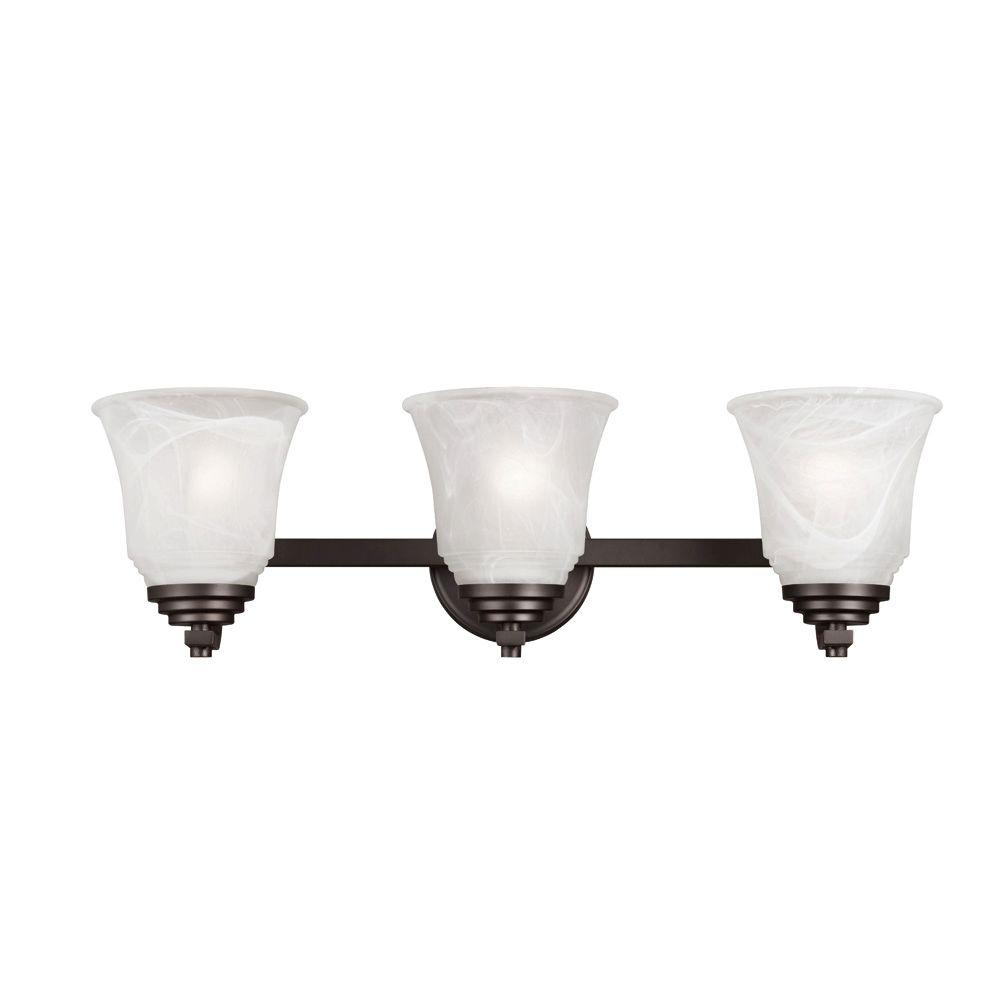 Westinghouse Wensley 3Light Oil Rubbed Bronze Wall Fixture6622000