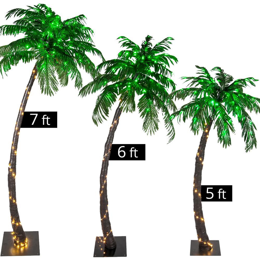 Outdoor Led Lighted Palm Trees Outdoor Lighting Ideas