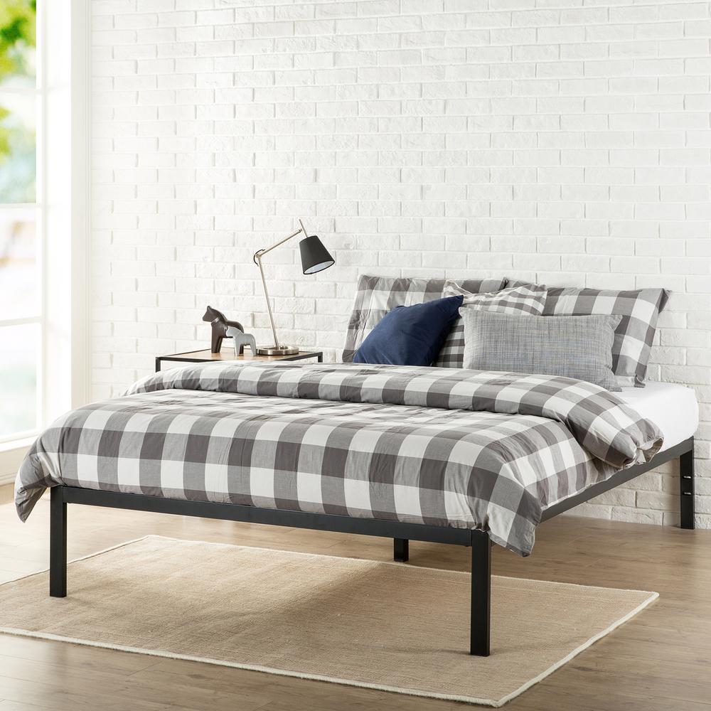 metal platform bed frame king