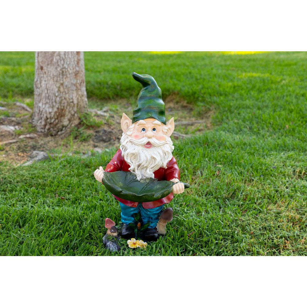 Alpine Corporation Gnome Bird Feeder Wac208 The Home Depot