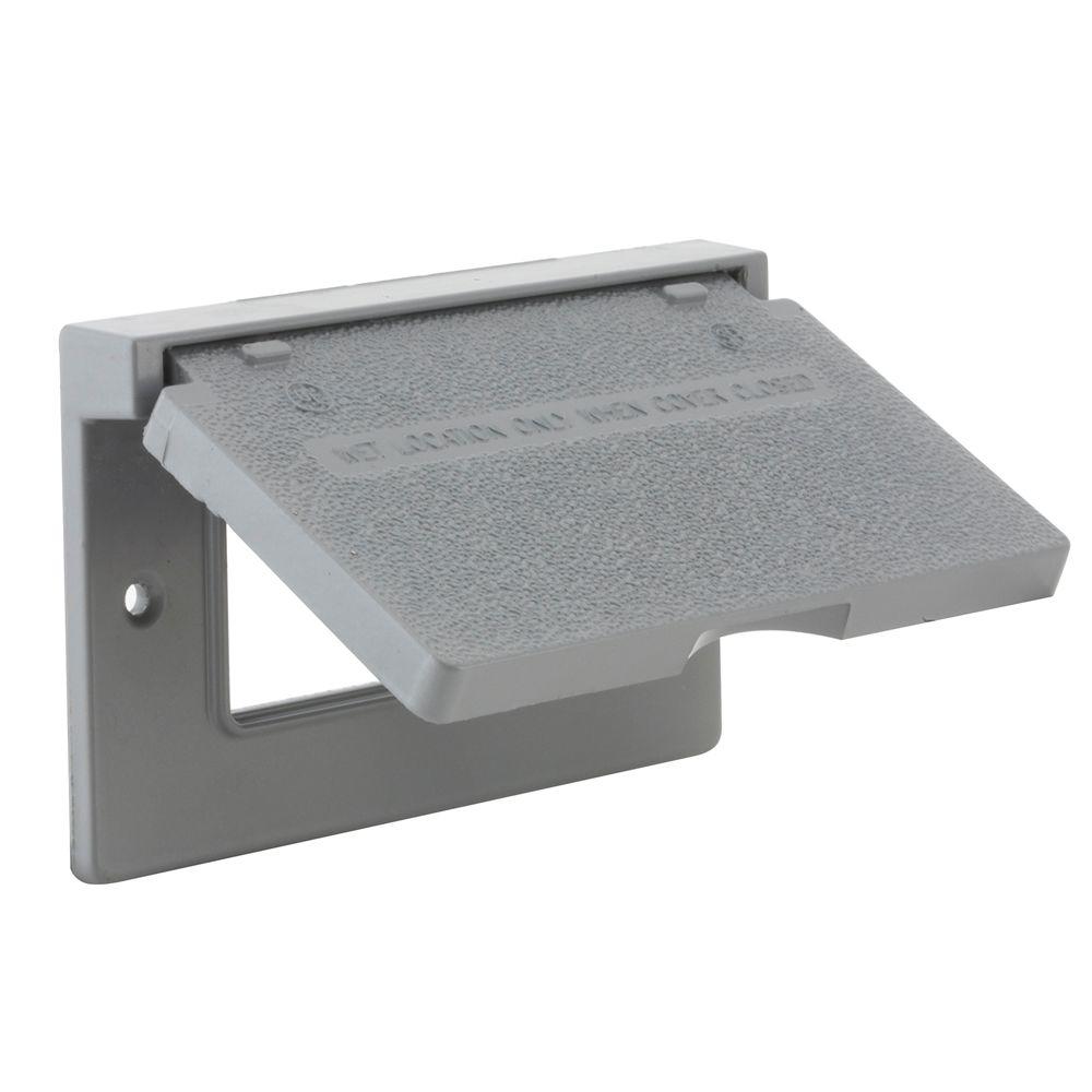 BELL 1 Gang Horizontal Mount Weatherproof Flip Lid Device Cover51020