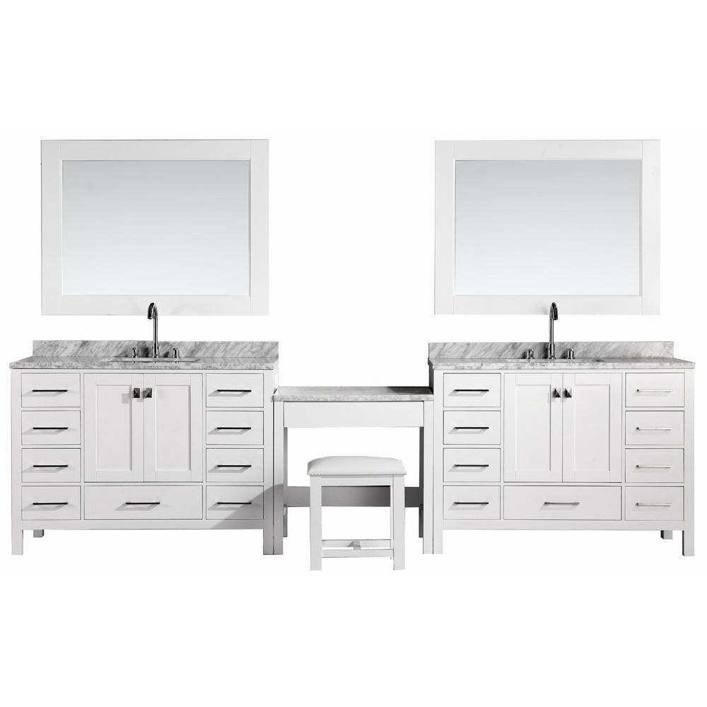 Design Element Two London 48 in. W x 22 in. D Vanity in ...