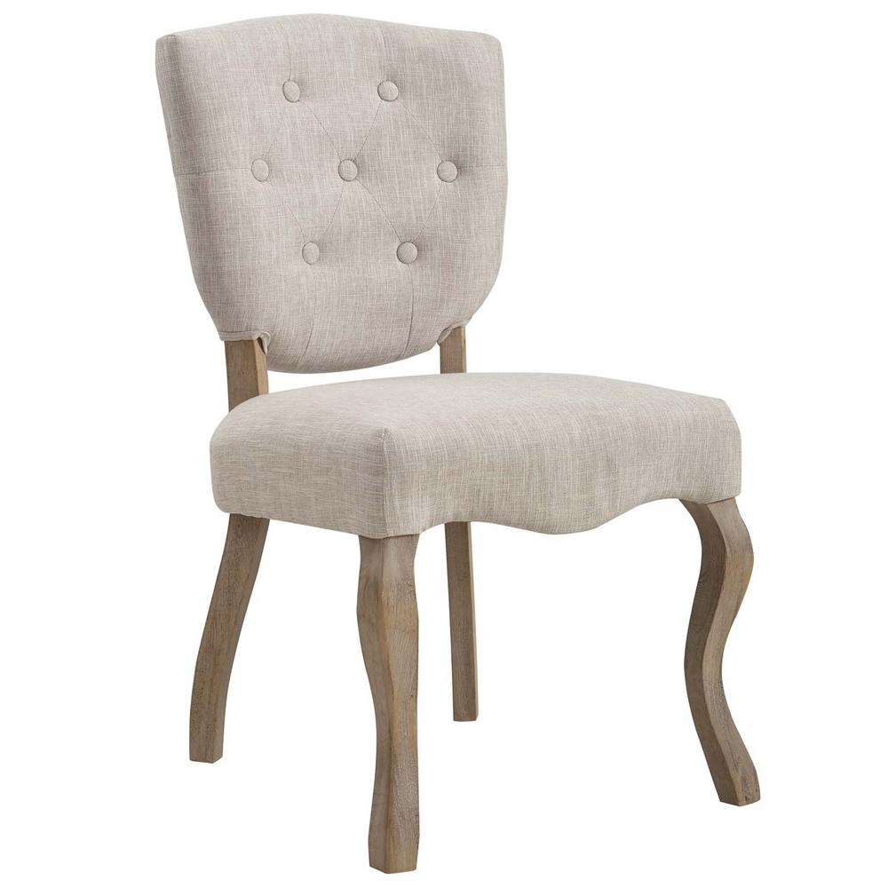Louis Espresso Beige Wooden Round Back Dining Chair Set Of 2 Dwc Array Beige Vintage French Upholstered Dining Side Chair