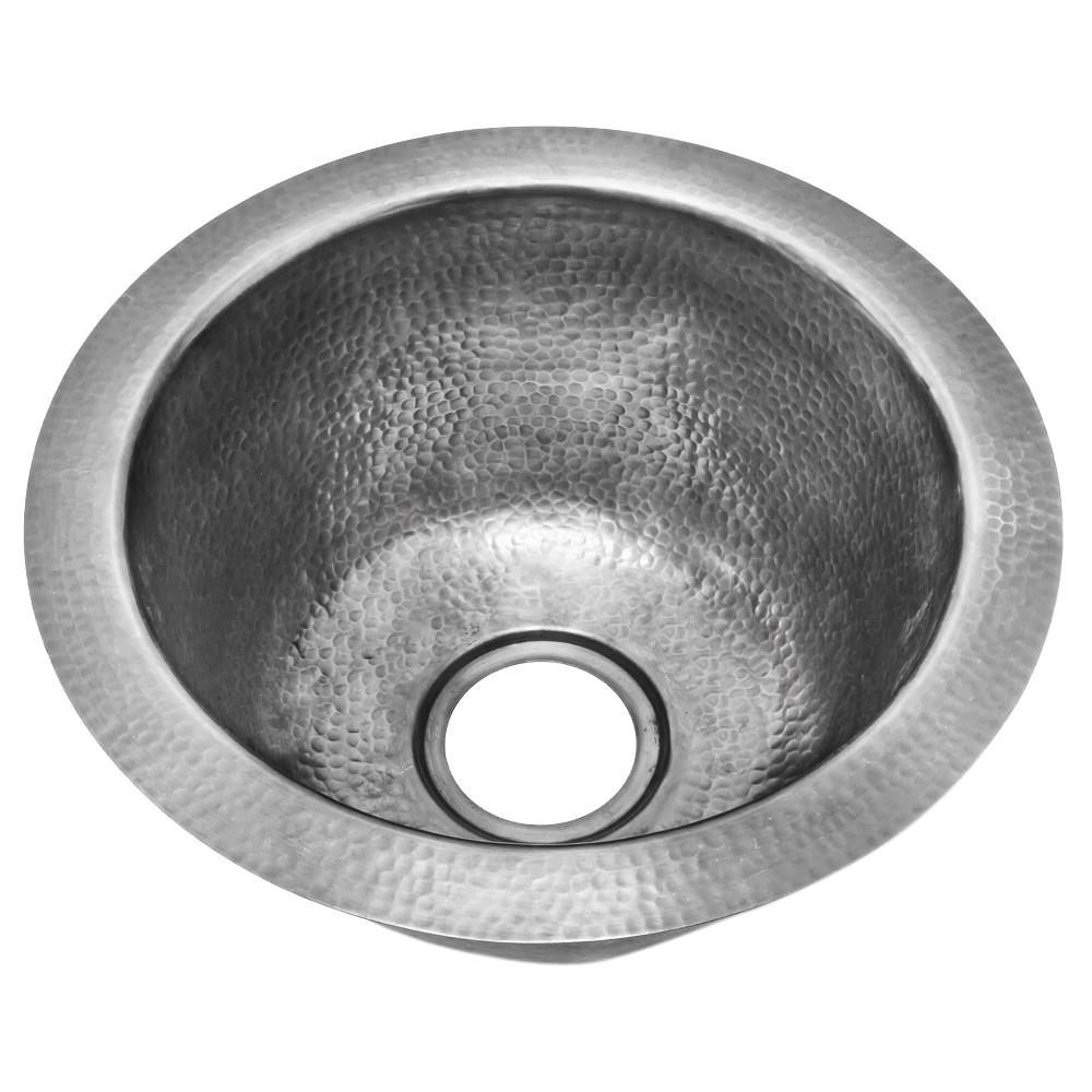 SINKOLOGY Turner Fleurdelis Handmade Pure Dual Mount Copper 16 in. 0