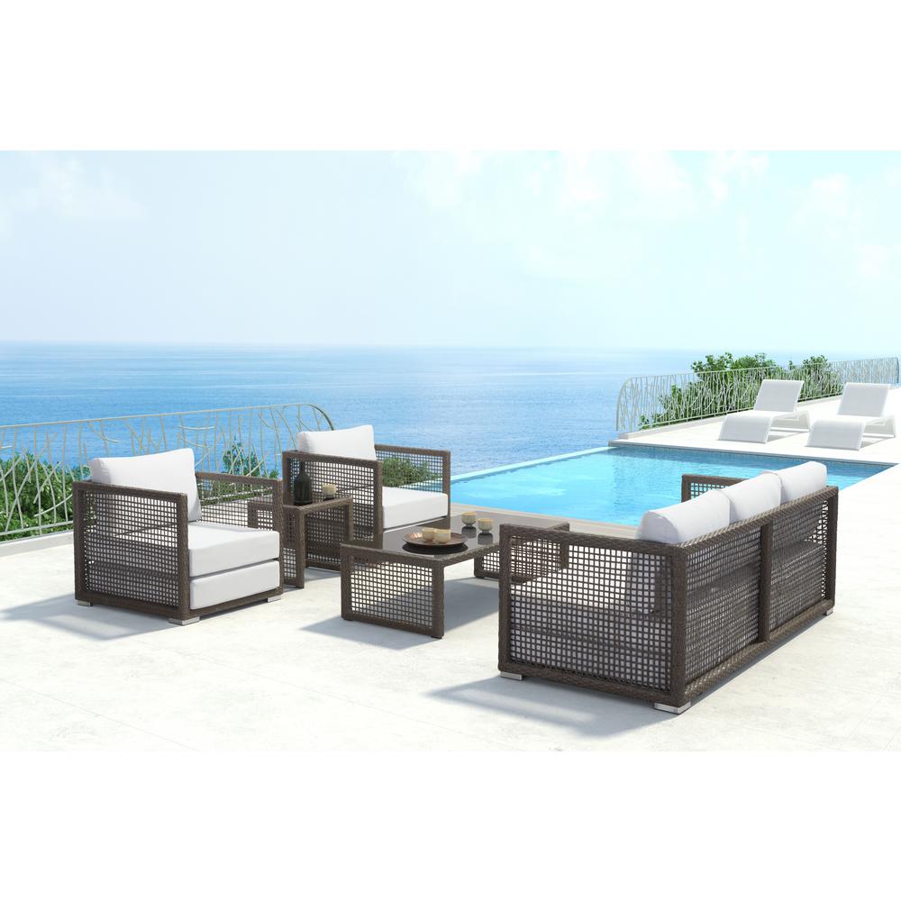 Zuo Wicker Patio Furniture Tables Coronado Cocoa Patio Side Table