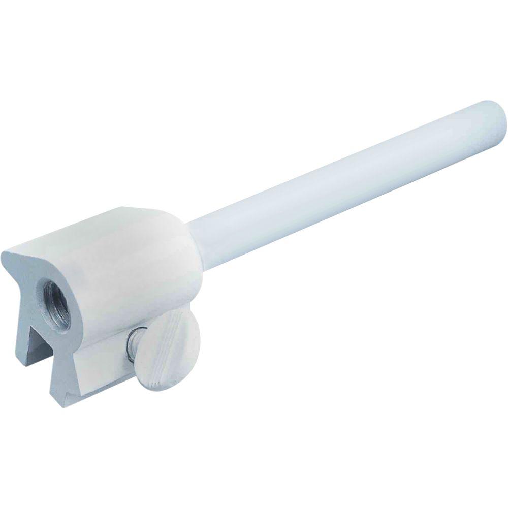 PrimeLine White Sliding Window Bar Lock with ThumbscrewU 9835 The