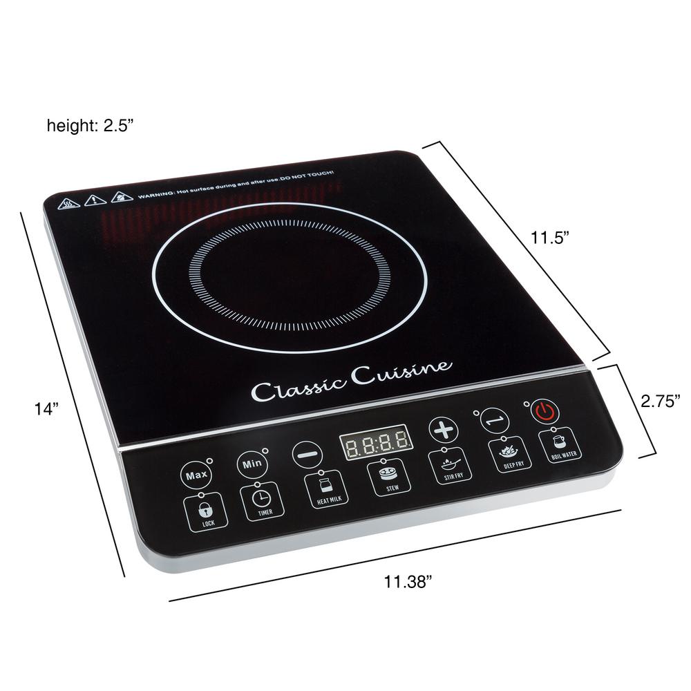 Classic Cuisine Multi Function 1800 Watt Portable Induction Cooker