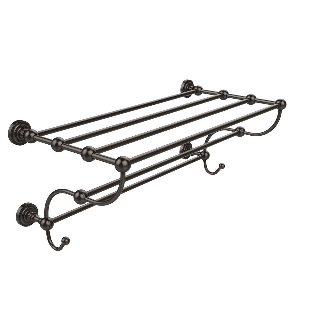 Allied Br Dottingham Collection 24 In Train Rack Towel Shelf Oil Rubbed Bronze Allied Br Dottingham Collection 24 In Train Rack Towel Shelf Oil Rubbed Bronze