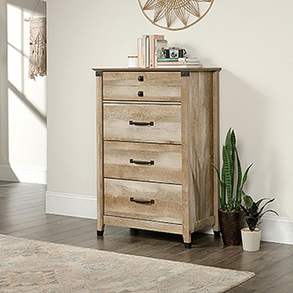 Rustic Dressers Chests Bedroom Furniture The Home Depot 4 Drawer Lintel Oak Chest