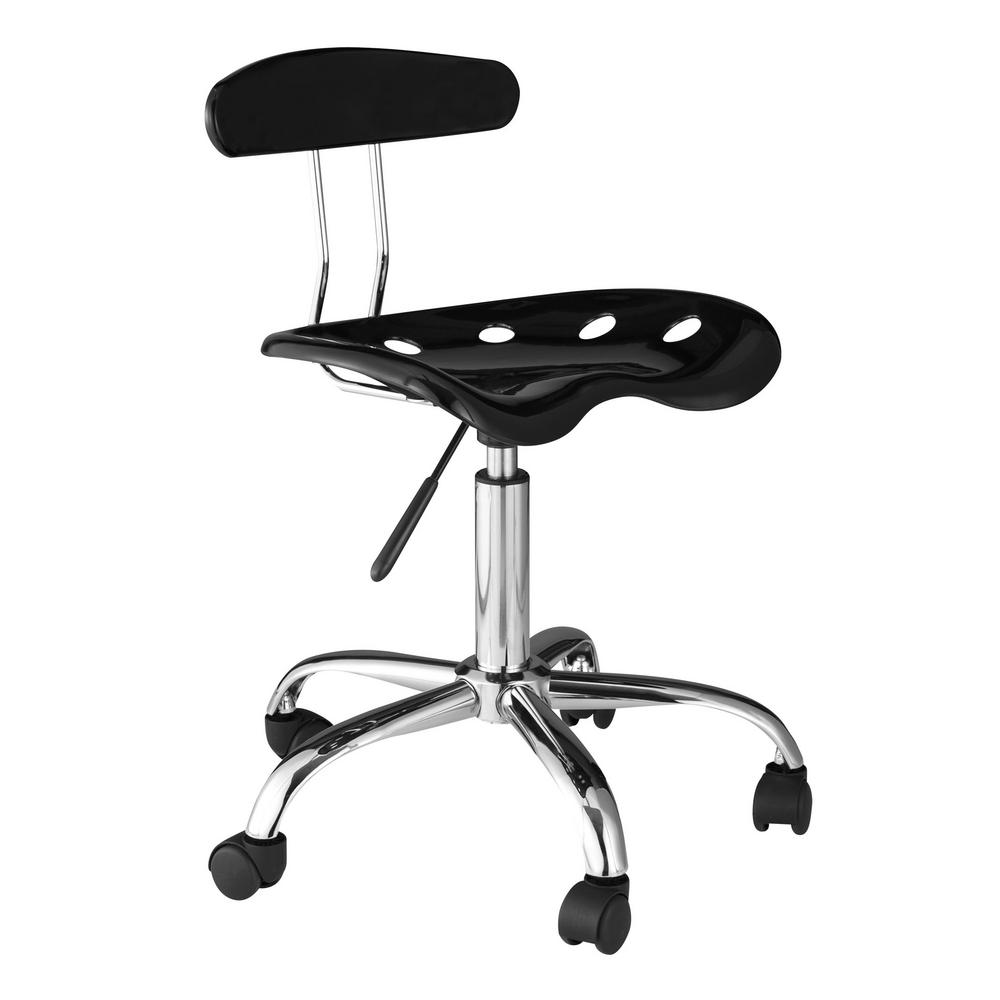 Onespace Black Computer Task Chair With Tractor Seat And Back 60 Onespace Black Computer Task Chair With Tractor Seat And Back 60 101505 The Home Depot