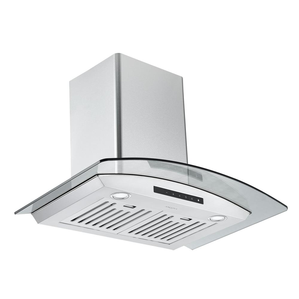 GCL630 30 in. Convertible Wall Mounted Range Hood in Stainless Steel with Night Light Feature