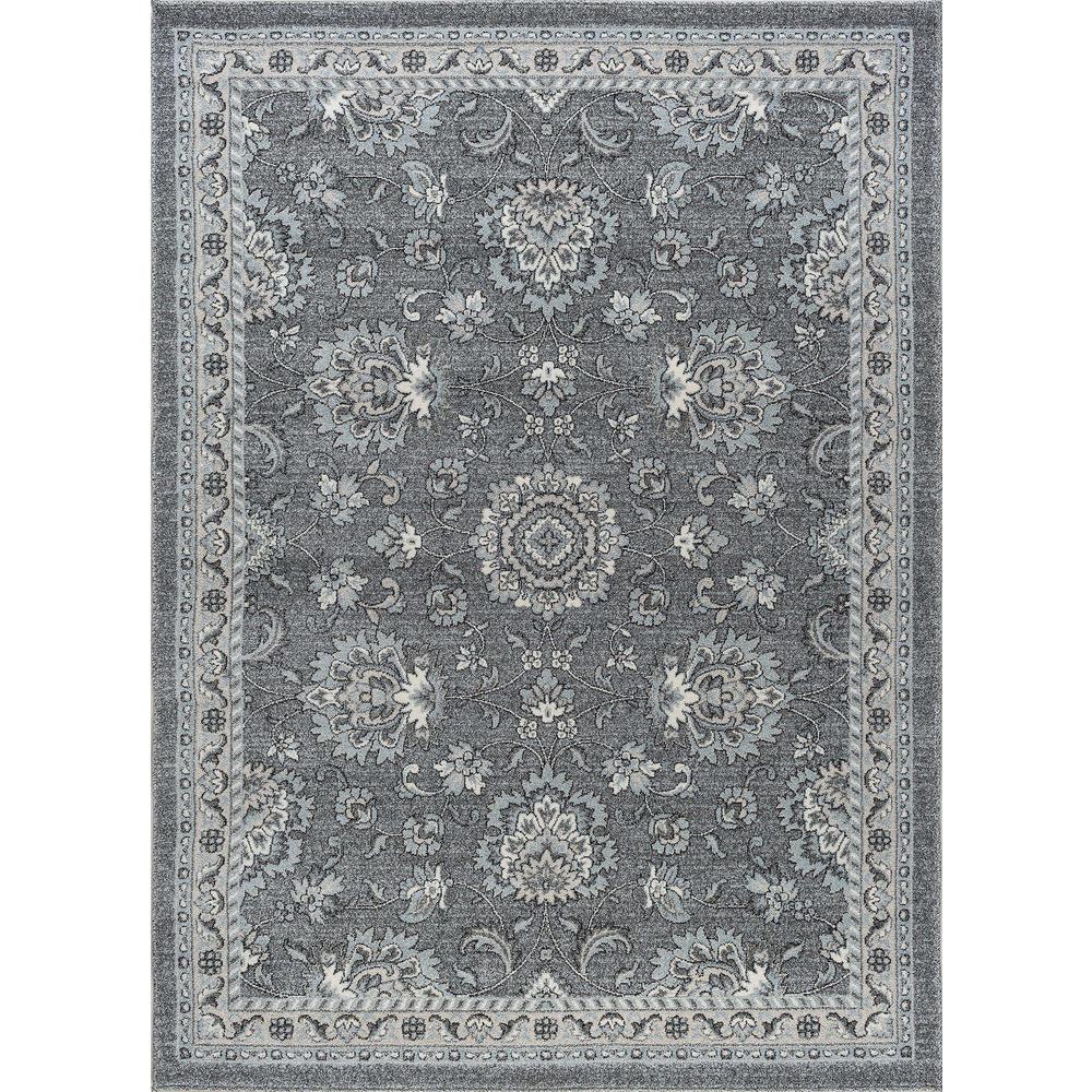 Tayse Rugs Kensington Gray 8 Ft X 10 Indoor Area Rug Kns1109 Tayse Rugs Kensington Gray 8 Ft X 10 Indoor Area Rug
