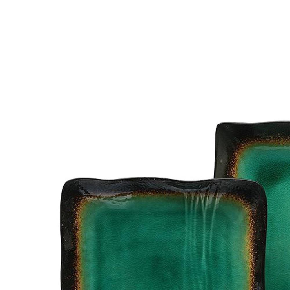 Baum Galaxy 16 Piece Asian Inspired Green Ceramic Dinnerware Set Service For 4 Bbbgj16d The Home Depot