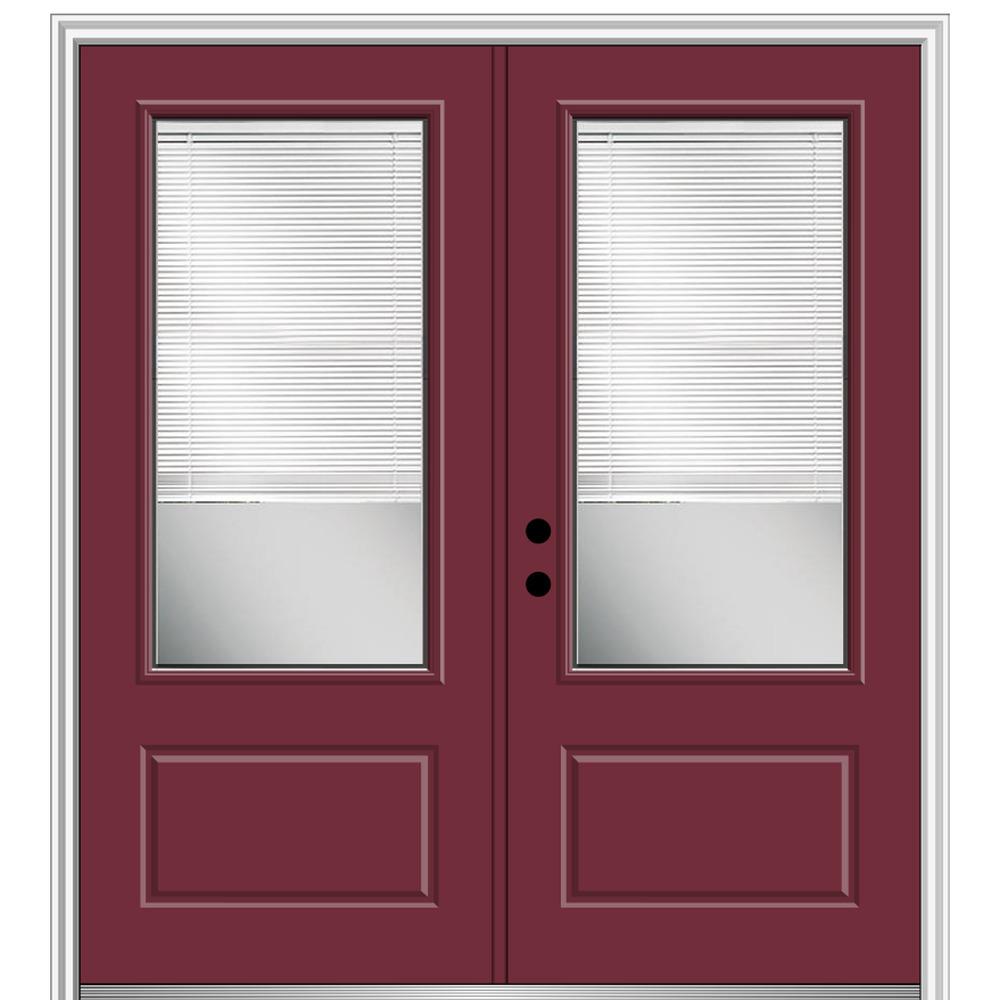 Mmi Door 72 In X 80 In Internal Blinds Right Hand Inswing 3 4