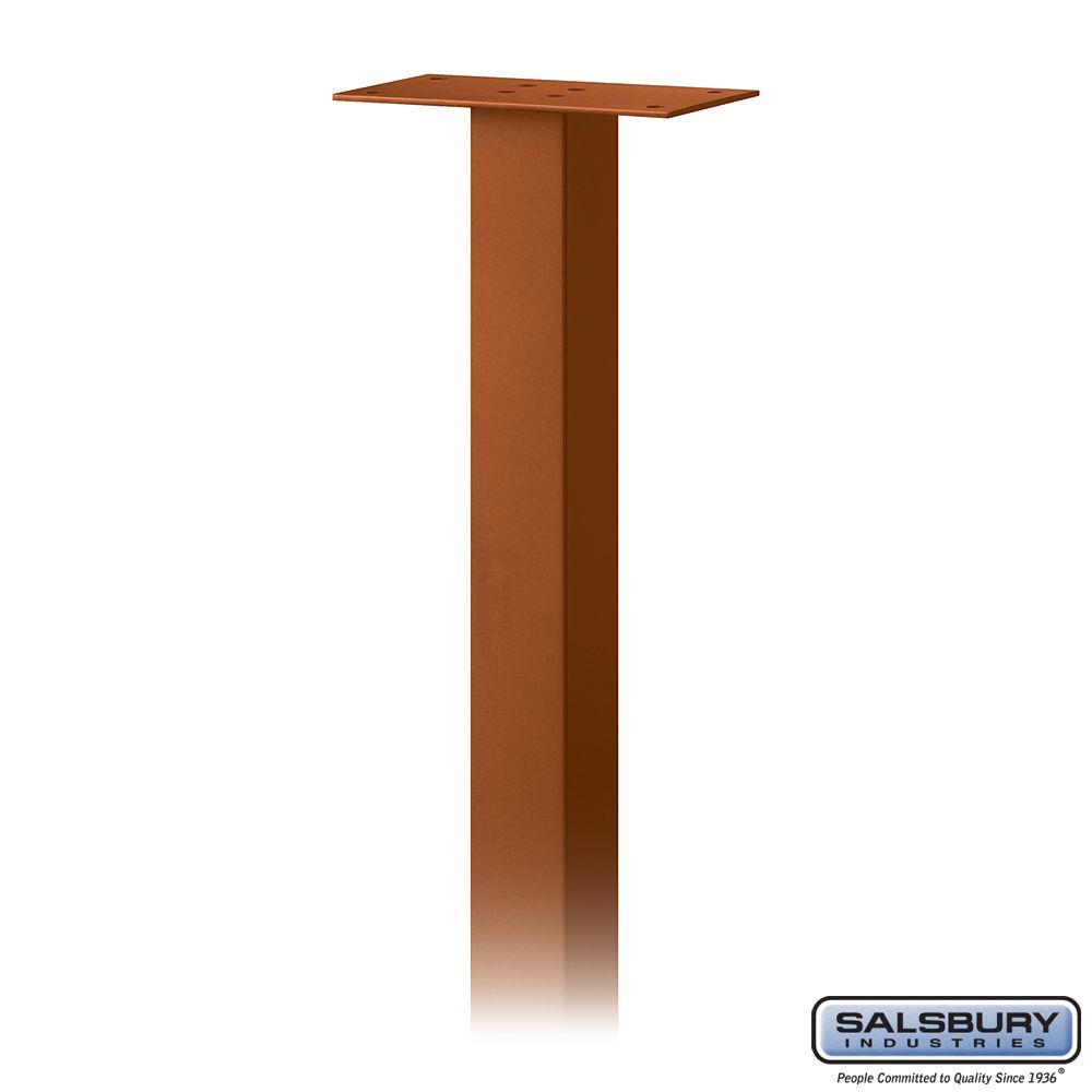 Standard Pedestal Nickel-MAILBOX NEW Bolt Mounted Designer Roadside Mailbox