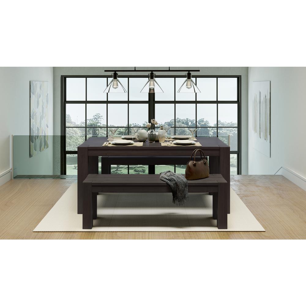 Artefama Furniture Kubo Espresso Dining Bench 5835 0002 The Home Depot Artefama Furniture Kubo Espresso Dining Bench