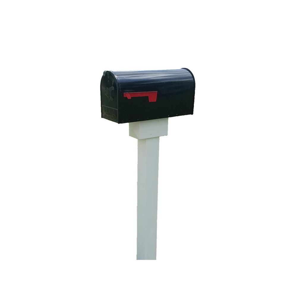 The Handy Post 42 in. x 8 in. White Vinyl Mailbox Post SleeveHP1W1