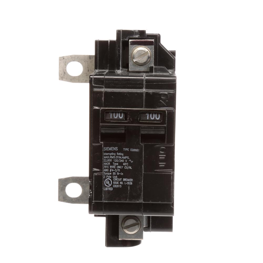 Square D QO 100 Amp 22k AIR QOM1 Frame Size Main Breaker for QO or ...