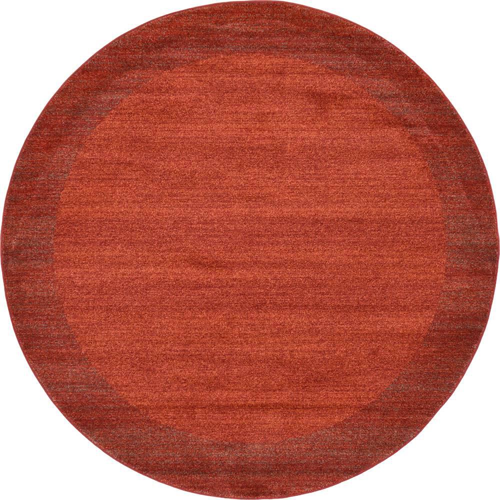 Unique Loom Del Mar Terracotta 6 ft. x 6 ft. Round Area Rug3132222