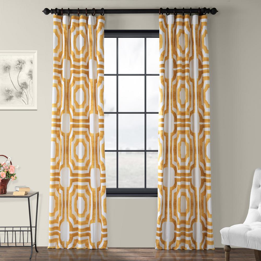 Exclusive Fabrics & Furnishings Mecca Gold Room Darkening Printed