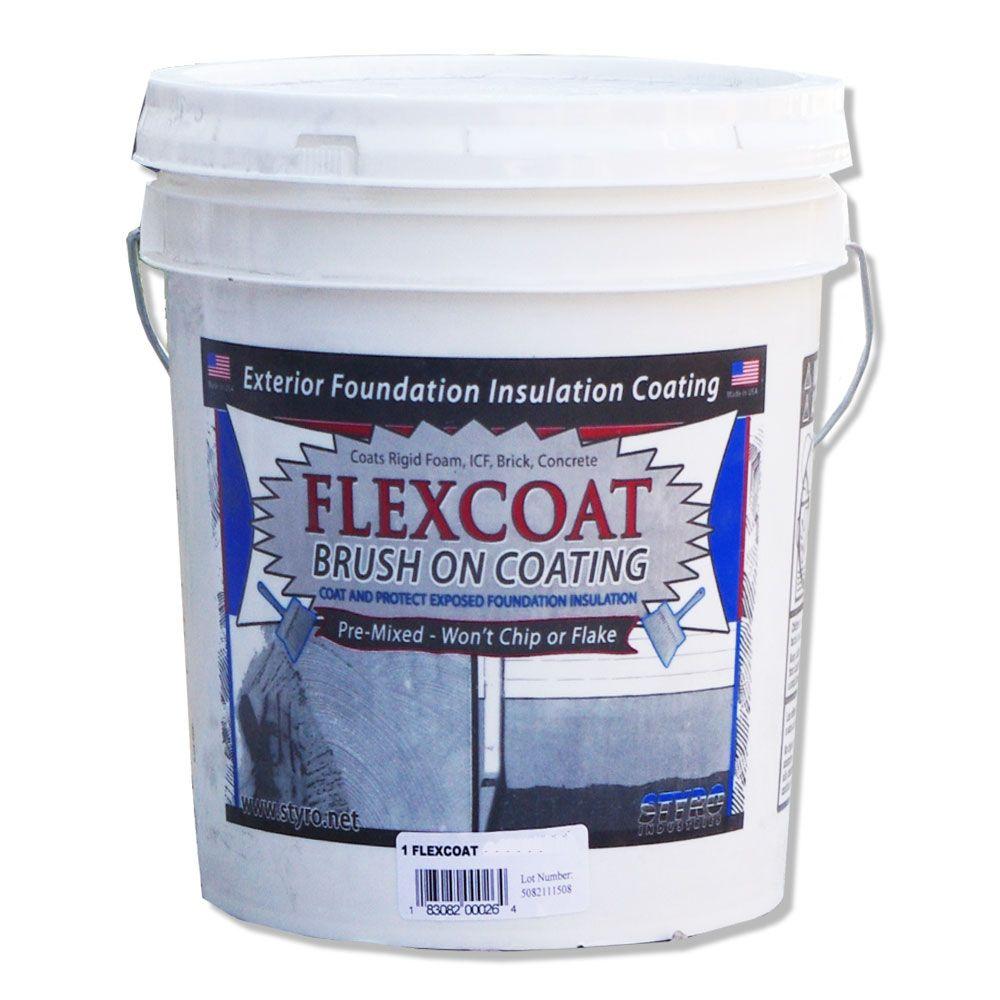 STYRO Industries 2 Gal. Foundation Grey FlexCoat Brush on Foundation