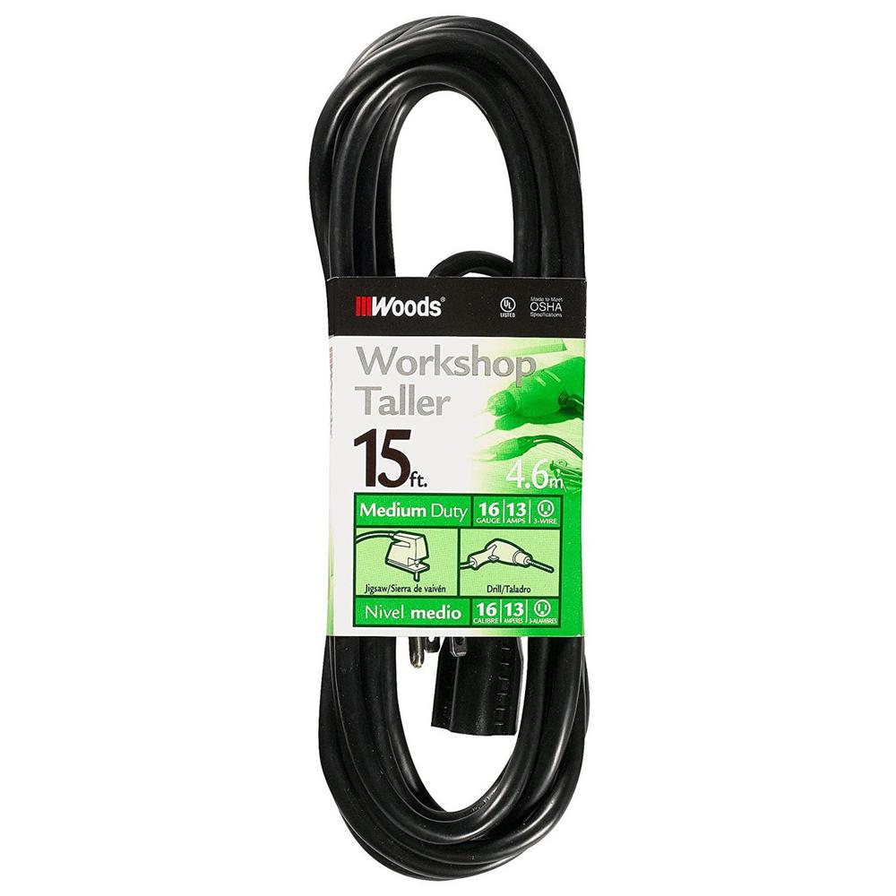 Southwire 15 Ft 16 3 Sjtw Outdoor Light Duty Extension Cord 990261 16 3 Sjtw Outdoor Light Duty Extension Cord 990261 The Home Depot