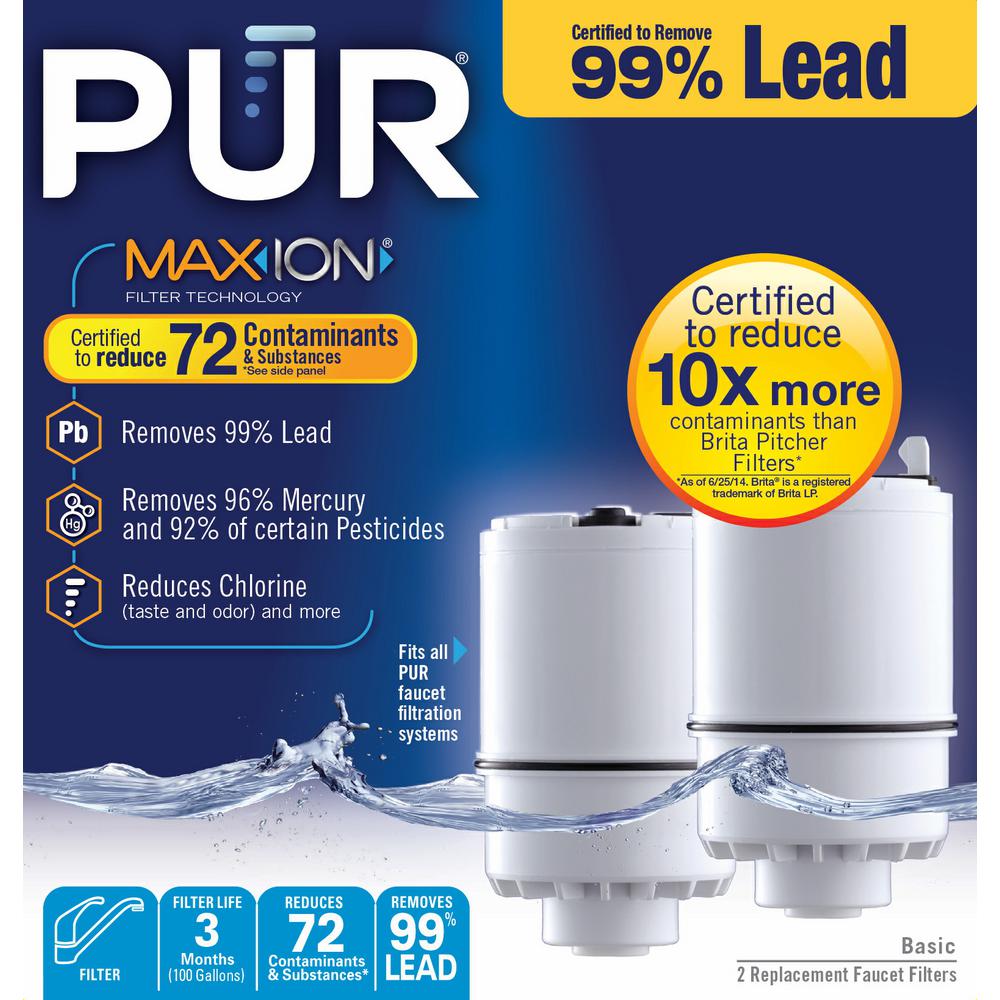 Pur Faucet Filter 2 Pack 1072398700755 The Home Depot