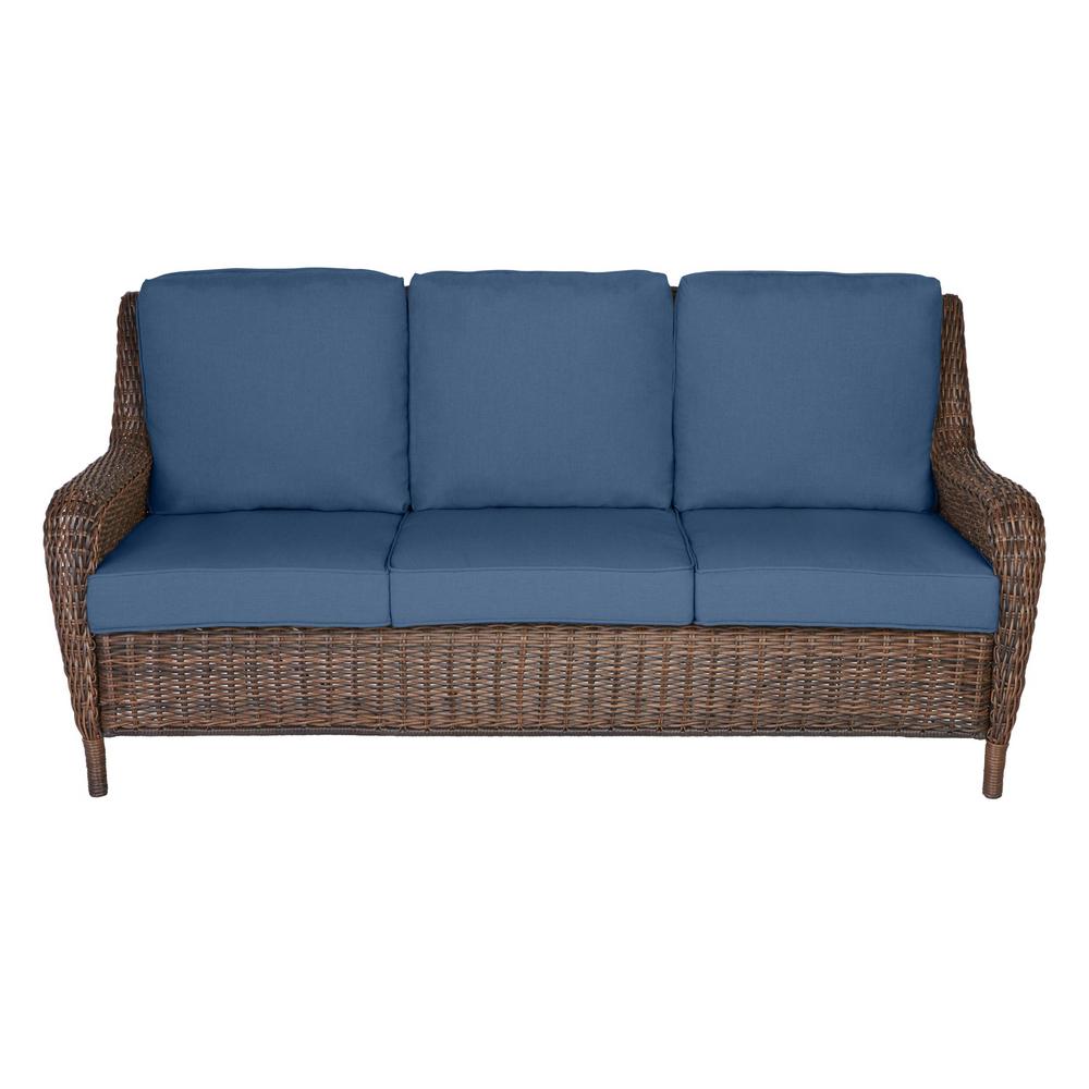 hampton bay sky blue cushions