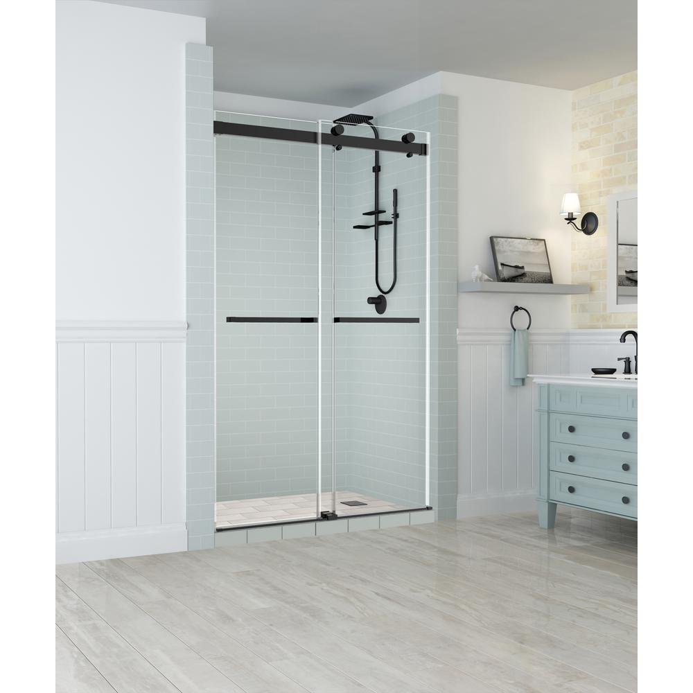 Aston Rivage 44 in. to 48 in. x 76 in. Frameless DoubleBypass Sliding
