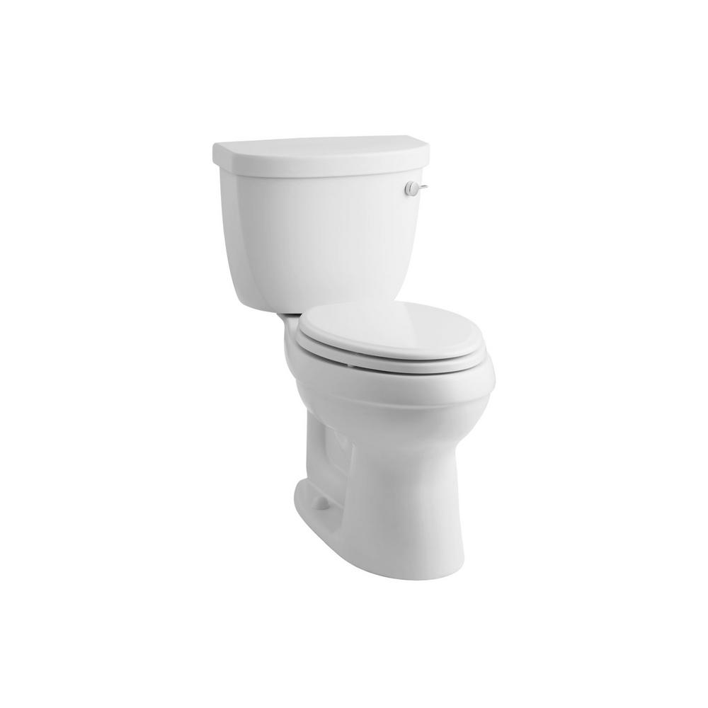 KOHLER Cimarron 2piece 1.6 GPF Single Flush Elongated Toilet with