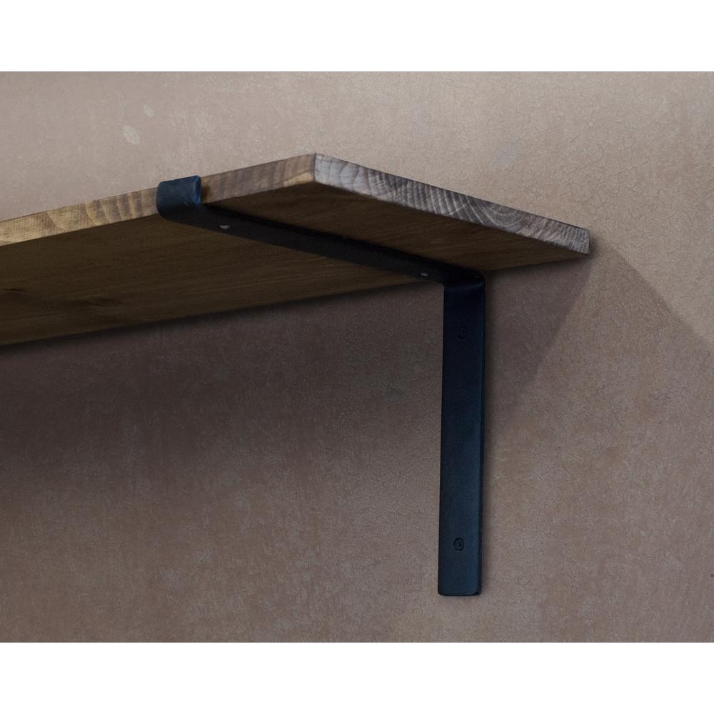 Crates Pallet 12 in Black Steel Shelf Bracket for Wood Shelving69104