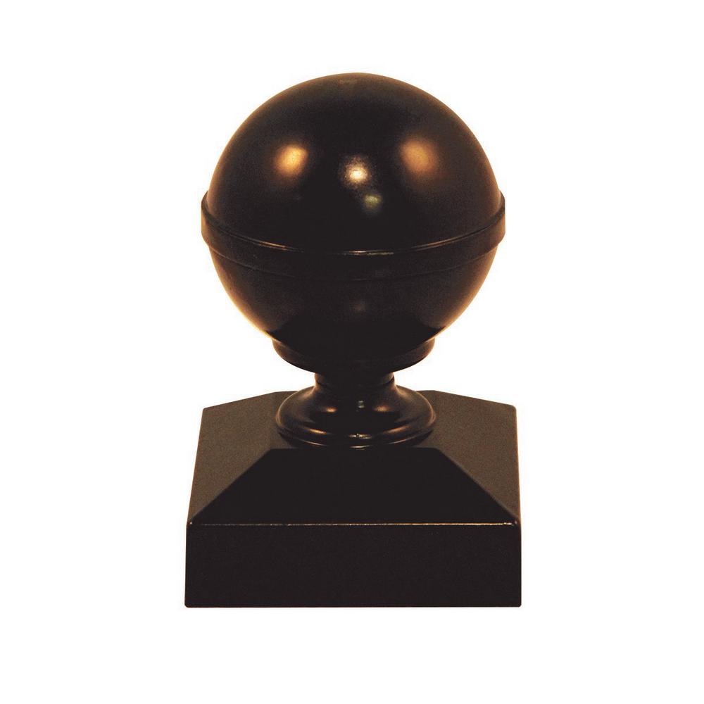 Bronze Aluminum Ball Fence Post Cap861609 The Home Depot