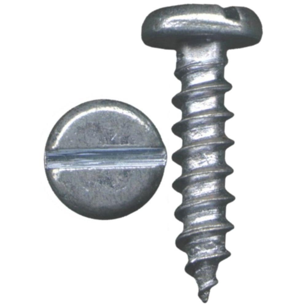 slotted screw head