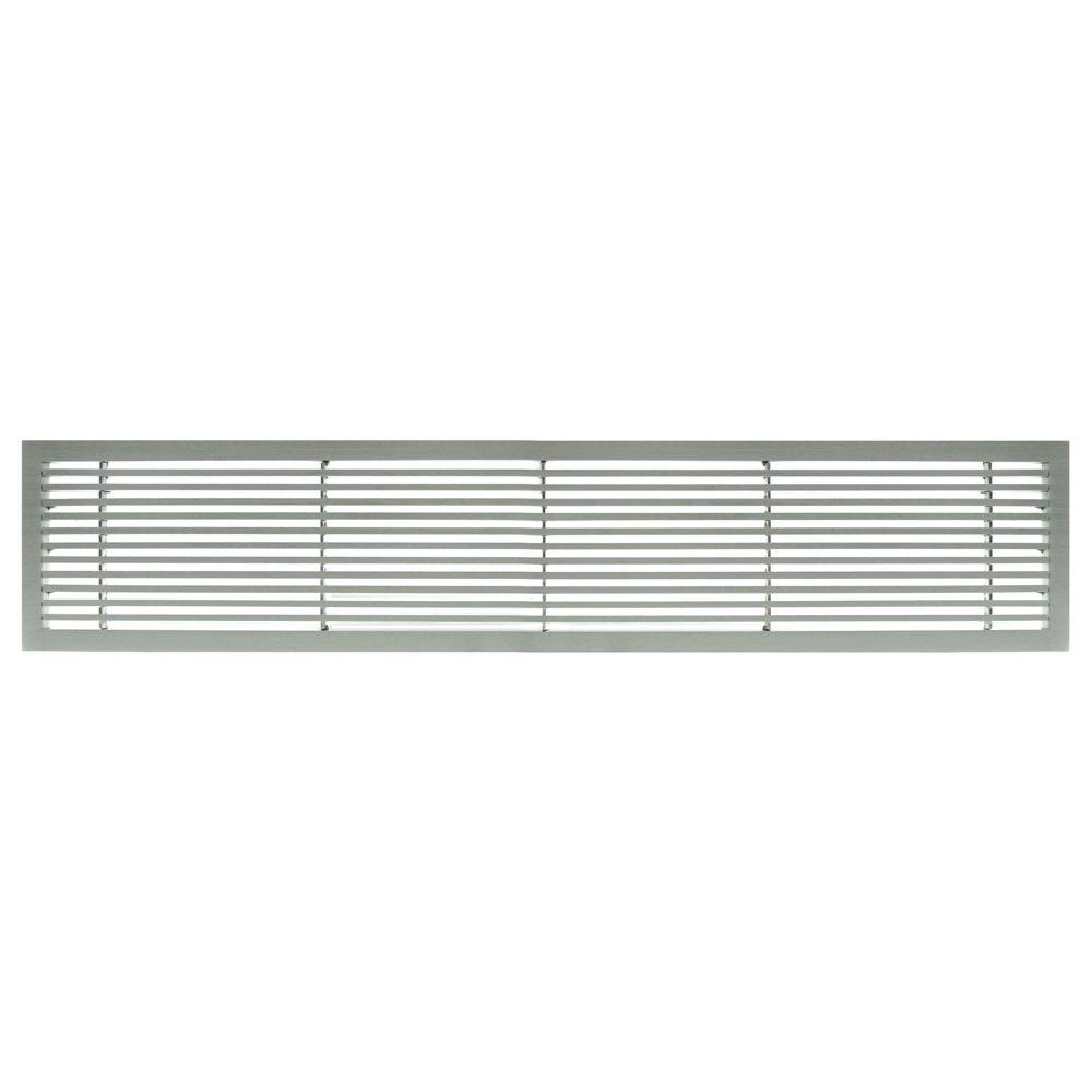 Architectural Grille AG20 Series 6 in. x 30 in. Solid Aluminum Fixed