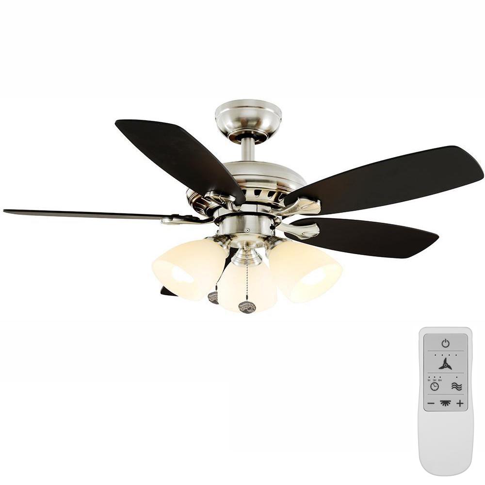 Hampton Bay Luxenberg 36 In Led Brushed Nickel Smart Ceiling Fan With Light And Remote Works Google Assistant Alexa 22041 The Home Depot - Hampton Bay Ceiling Fan Remote Works But Light Does Not Hampton Bay Luxenberg 36 In Led Brushed Nickel Smart Ceiling Fan With Light And Remote Works Google Assistant Alexa 22041 The Home Depot - Hampton Bay Ceiling Fan Remote Works But Light Does Not