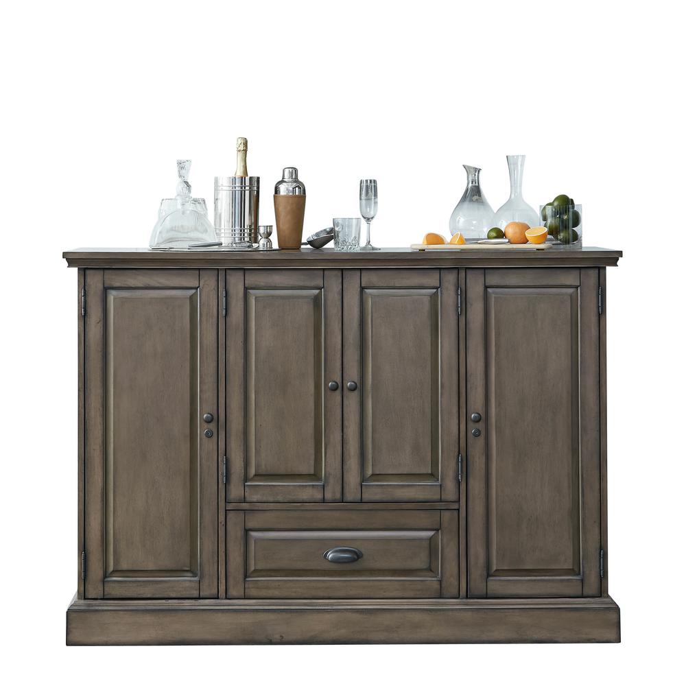 American Heritage Billiards Carlotta Charcoal Wine Cabinet 